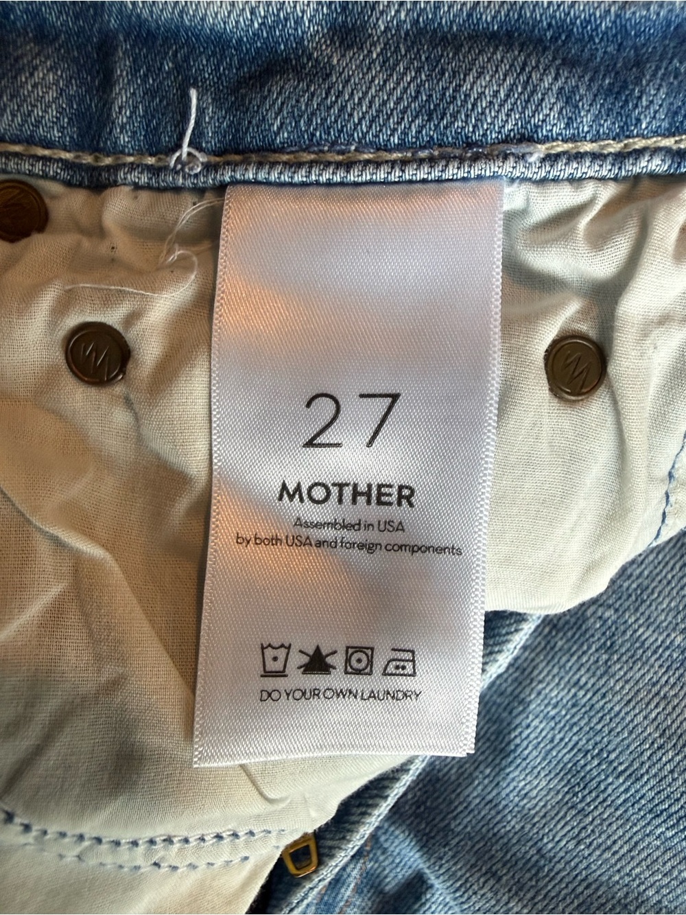 Mother Superior Denim High Waisted Rider Skimp Cropped Jeans 27 The Confession - Picture 8 of 11